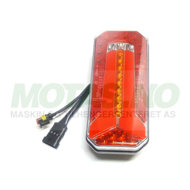Baklykt LED 10-30V W150 4+2-pol 