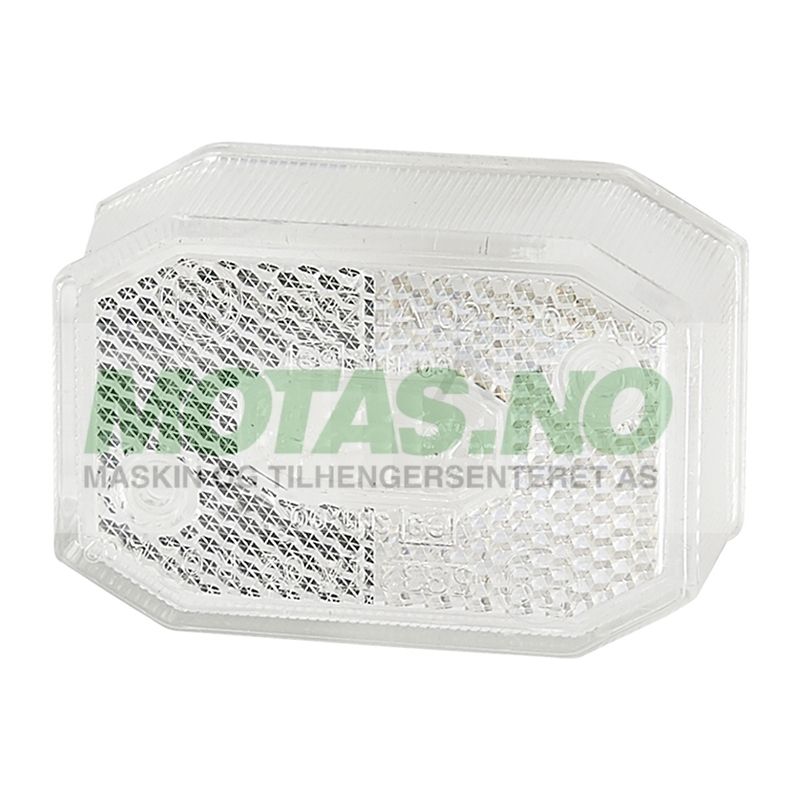 Glass Flexipoint I HVIT u/skruer