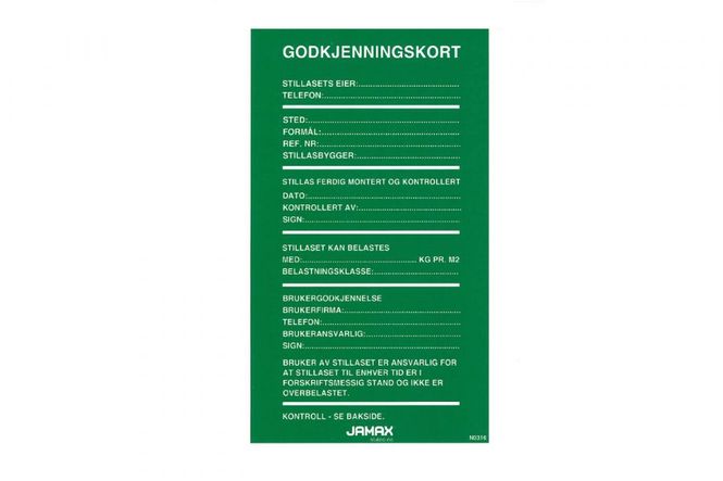 Hovedbilde Merkeskilt kort