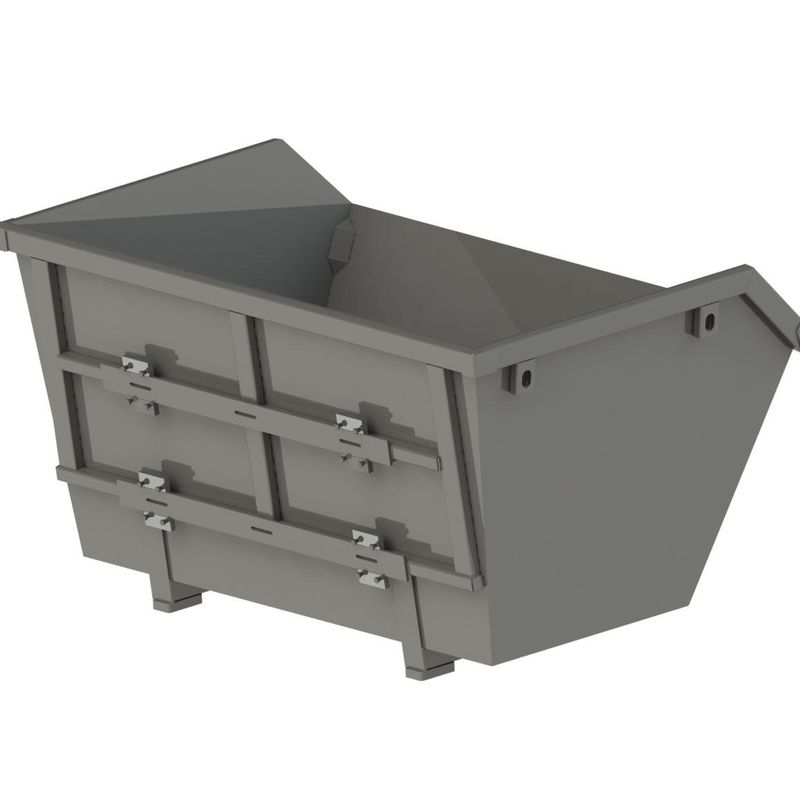 Container 3 m3 uten feste