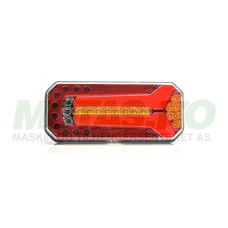 Baklykt LED 10-30V W150 4+2-pol 