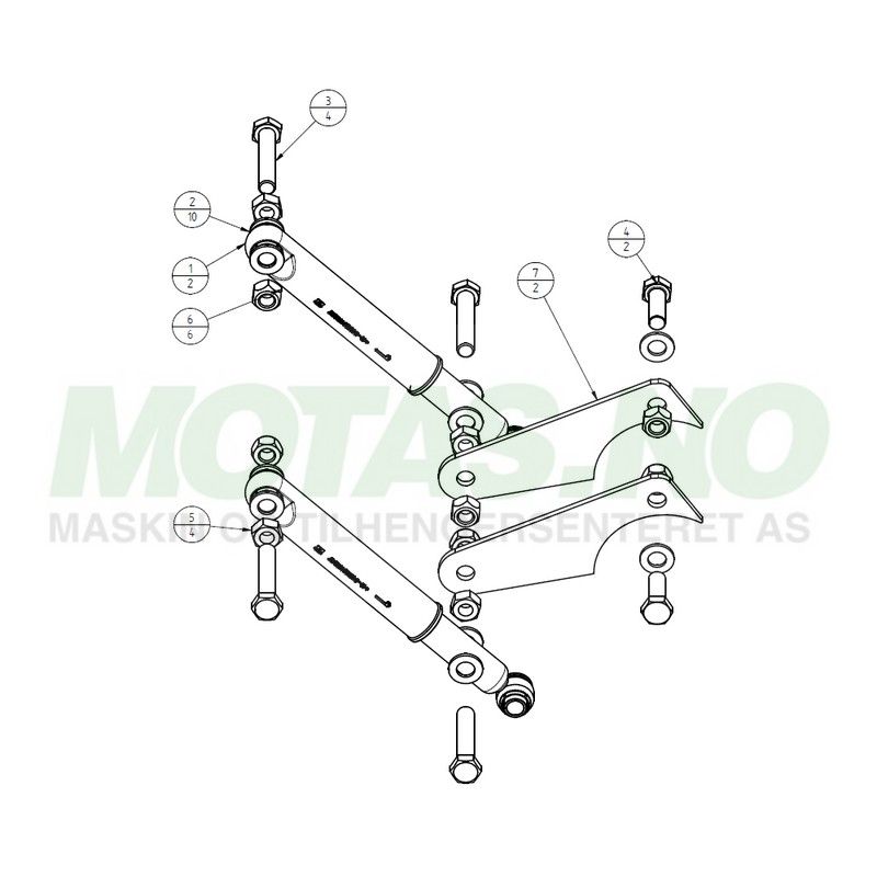 Støtdempersett Knott VGB 8-18 A=0