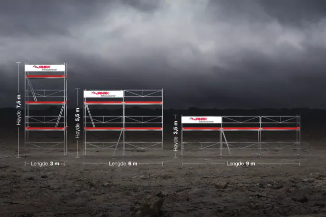 Hovedbilde Jamax stillas Huspakke 3 (49,5 m2)