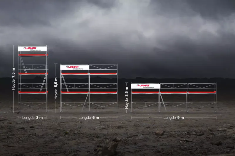 Jamax stillas Huspakke 3 (49,5 m2)