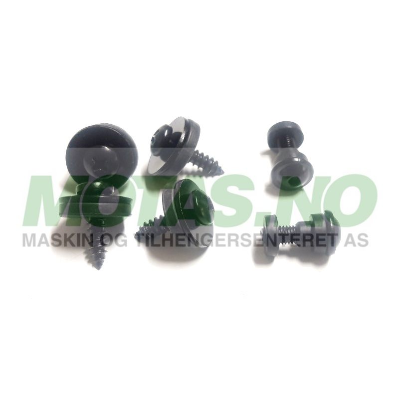 Skruesett for vindusglass/hengsler