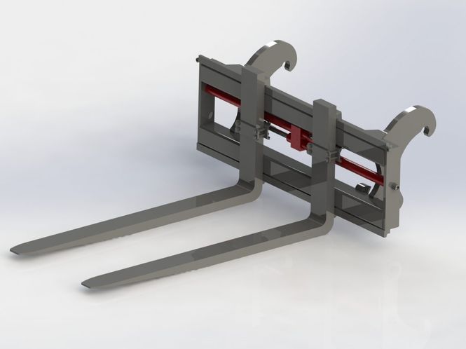 Hovedbilde Hydraulisk pallegaffel L30 med spredning