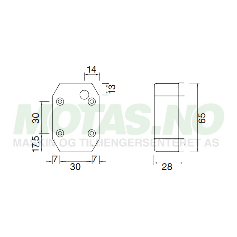 Flexipoint I Rød/Hvit LED 9-33V 0,5m DC